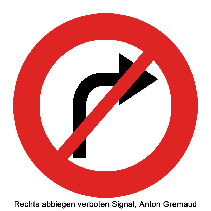 Rechts abbiegen verboten